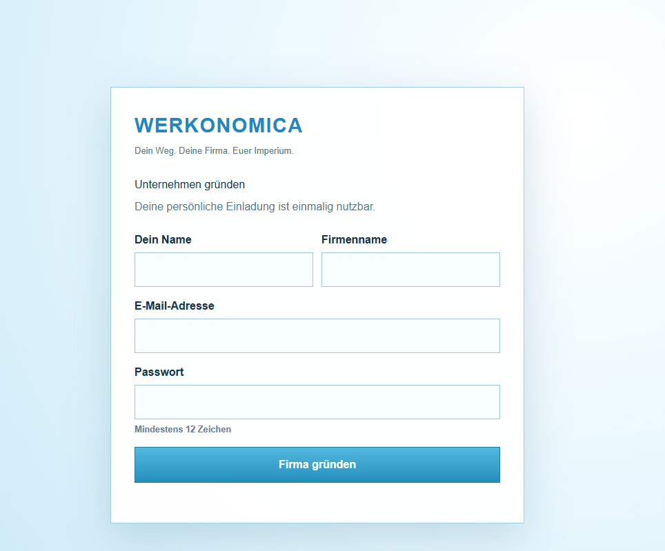 WERKONOMICA Unternehmensgründung